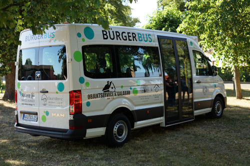 Unser Bus von außen