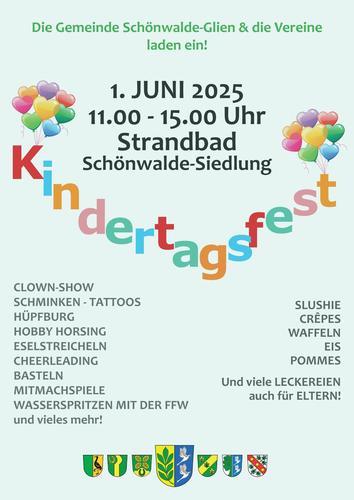 Wir sind mit dabei – beim Kindertagsfest der Gemeinde Schönwalde-Glien