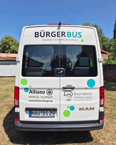 Grünes Herz im Bürgerbus: Baumdienst Leppin 