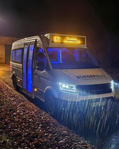 Auch nachts und bei Regen für euch unterwegs! 